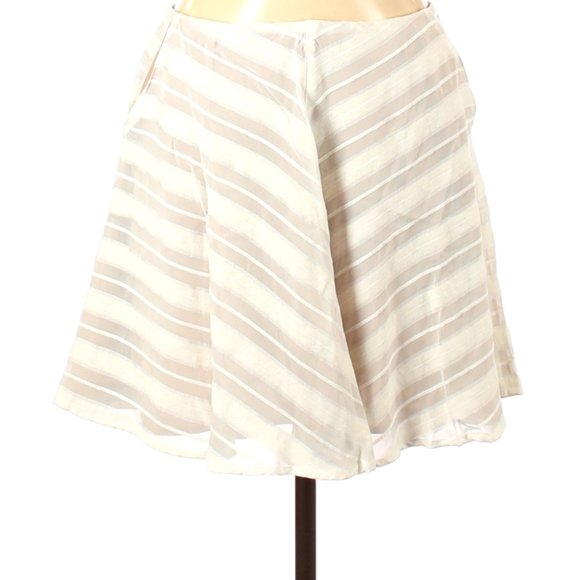 For Love & Lemons A-Line Ivory Striped Skirt - Picture 4 of 9
